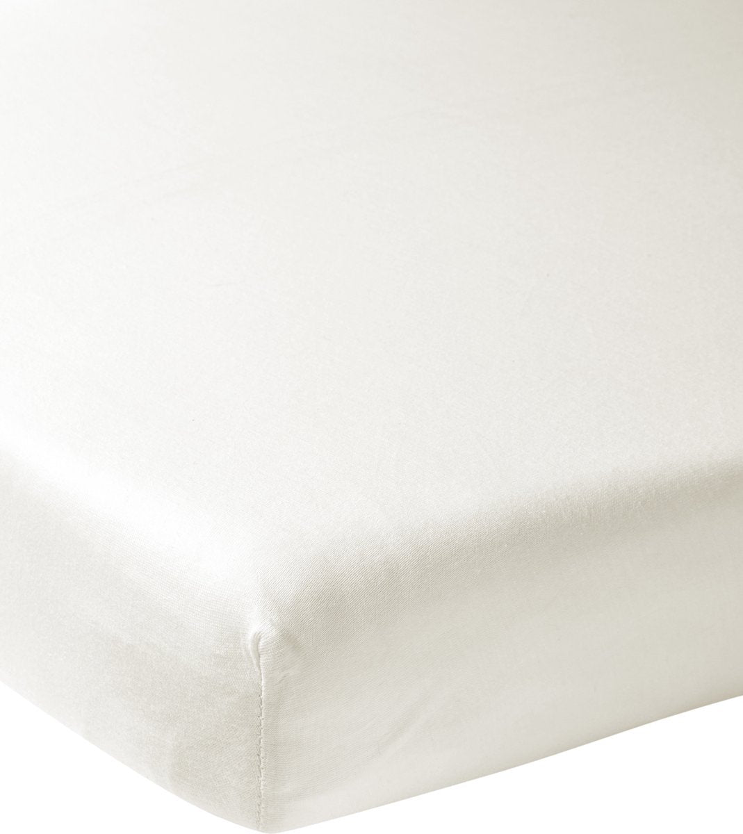 Drap-housse Meyco baby uni cododo - blanc cassé - 50x90cm