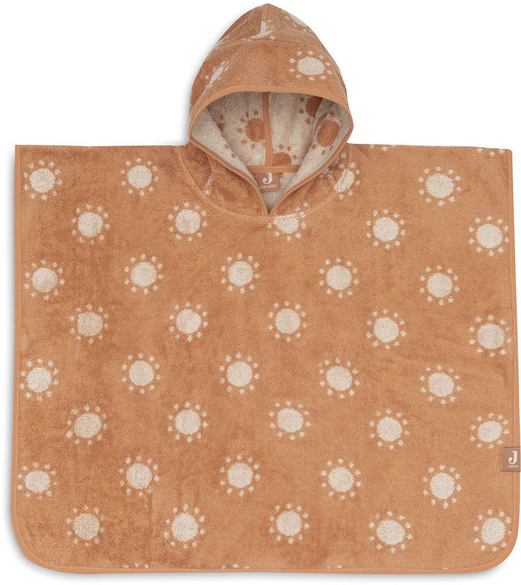 Poncho de bain Jollein - 100% éponge - 1-2 ans - jacquard - réversible soleil