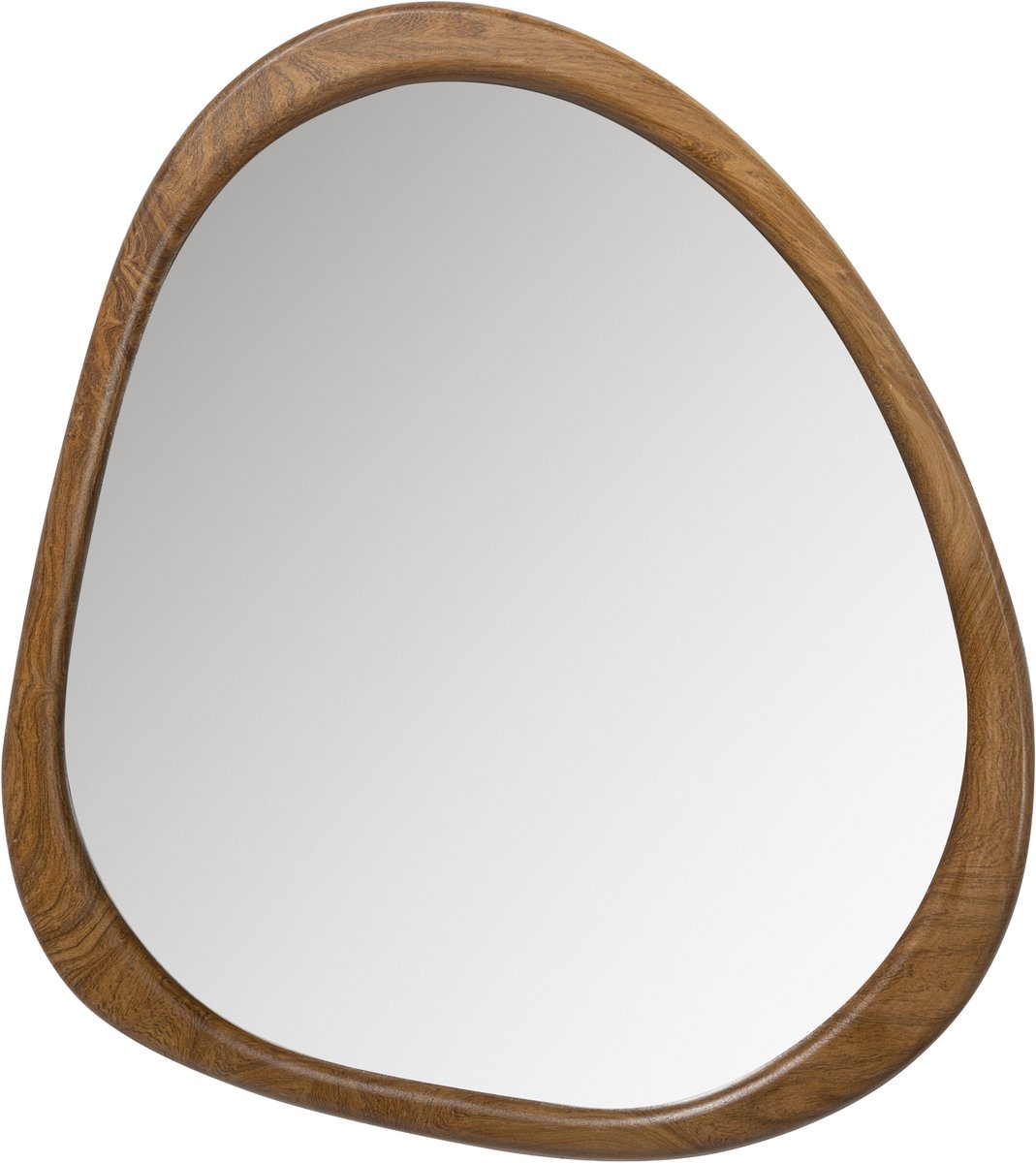 Miroir Woood Leif - bois - naturel - 48x44x2