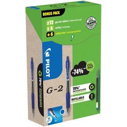 Pilote roller gel 0,32 mm lot de 24 bleu