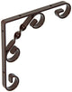 1014752 - semelle cône tournée rustique marron 150x150x13mm | 12 pièces