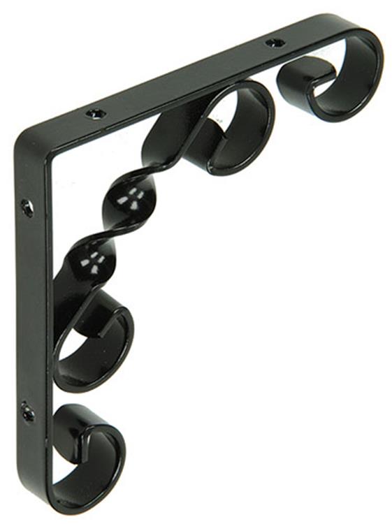 1014755 - semelle conique tournée rustique noir 115x115x13mm | 12 pièces