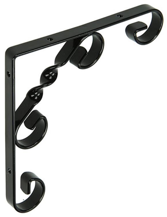 1014756 - semelle conique tournée rustique noir 150x150x13mm | 12 pièces