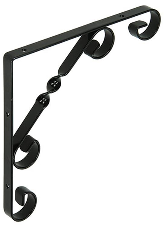 1014757 - semelle rustique tournée noire 200x200x13mm | 12 pièces