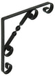 1014757 - semelle rustique tournée noire 200x200x13mm | 12 pièces