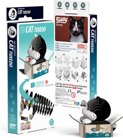 Eugy Puzzle 3D - chats - smoking - chats - durable - collectionnez-les tous - 6 ans