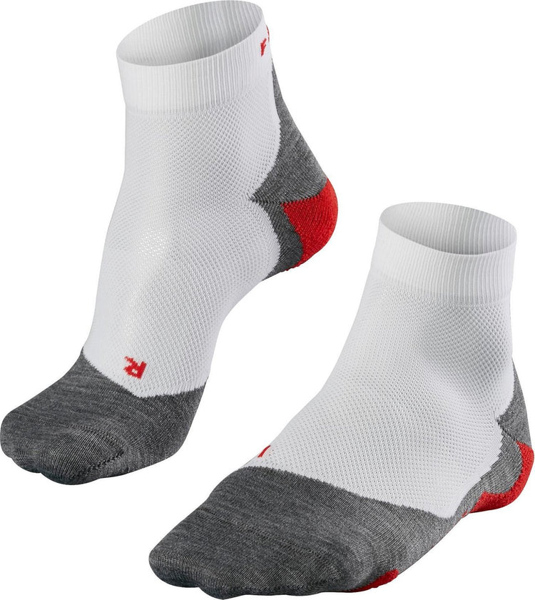 Falke ru5 chaussettes de course courtes en matériau fonctionnel anti-ampoules hommes blanc - taille 42-43