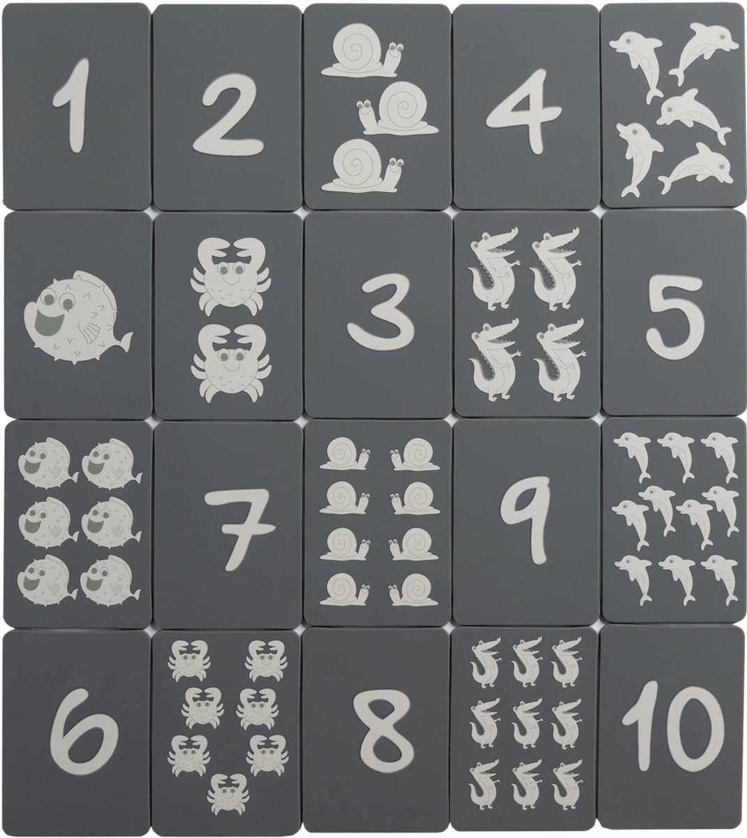 Cartes à jouer Scrunch - gris anthracite - pliables - recyclables