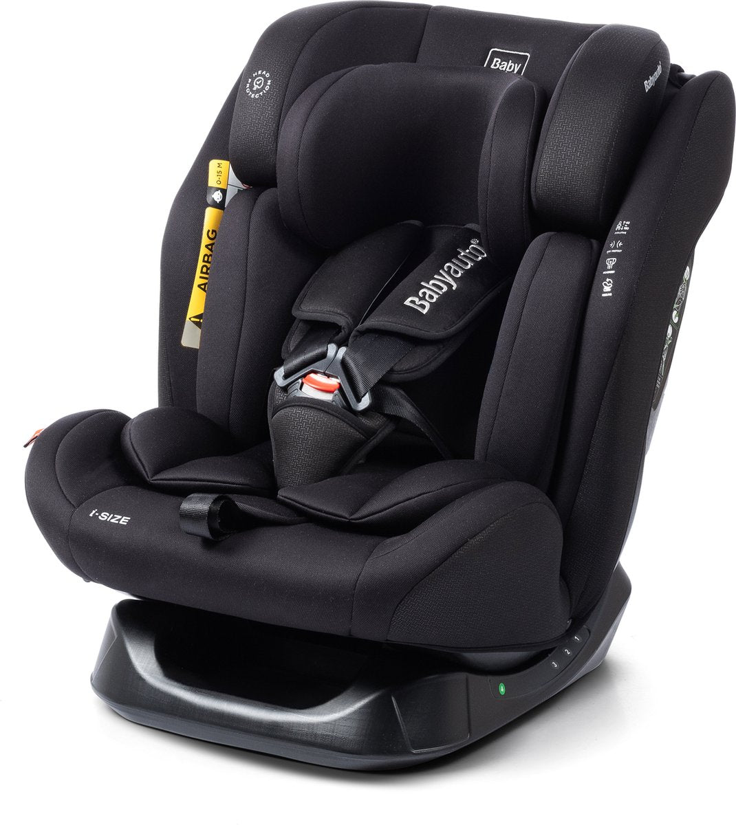 Siège d'auto lolo pour bébé | taille | 40-150cm | 0-12 ans 0-36 kg | groupe 1 2 3 | siège auto noir