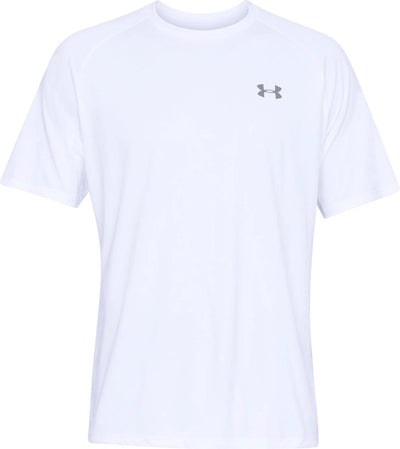 Under armour ua tech 2.0 ss tee-wht chemise de sport homme - blanc - gris couvert