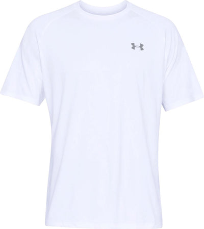Under armour ua tech 2.0 ss tee-wht chemise de sport homme - blanc - gris couvert