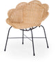 Chaise haute Childhome flower - rotin - légère - design vintage - à partir de 2 ans