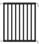 Barrière d'escalier Geuther - Barrière de sécurité Maya - Barrière d'escalier extensible en bois - Barrière à vis avec perçage - Barrière de sécurité avec fixation murale - Noir - de 63,5 à 105,5 cm