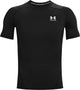 Chemise de sport Under Armour UA HG Armour Comp SS-BLK pour hommes - Noir - Blanc