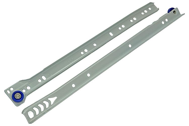 1013688 - paire de guides de tiroir roulants blanc 25kg 35cm | 5 pièces