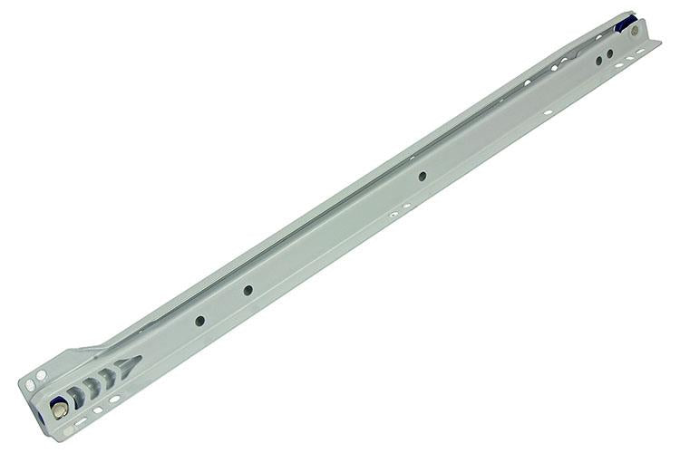1013690 - paire de guides de tiroir roulants blanc 25kg 45cm | 5 pièces