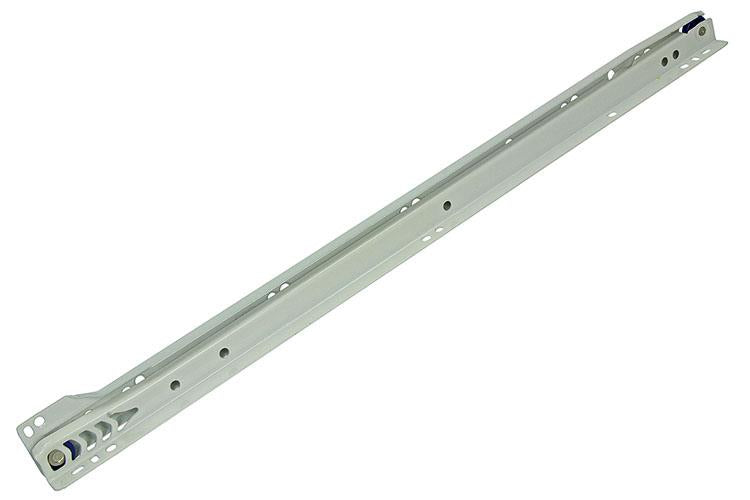 1013691 - paire de guides de tiroir roulants blanc 25kg 50cm | 5 pièces