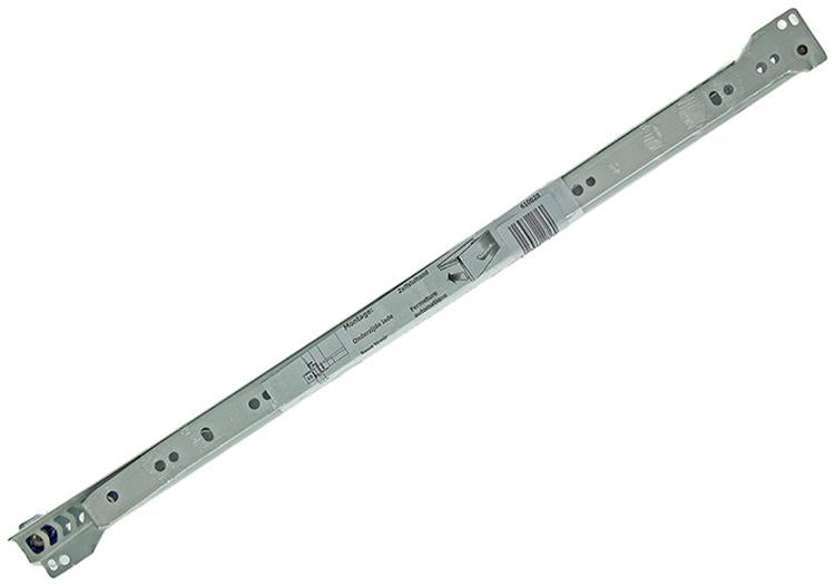 1013691 - paire de guides de tiroir roulants blanc 25kg 50cm | 5 pièces