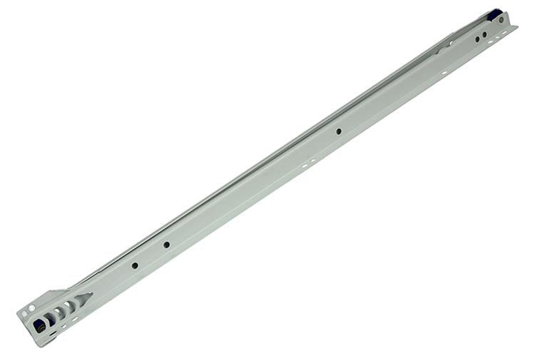 1013692 - paire de guides de tiroir roulants blanc 25kg 55cm | 5 pièces