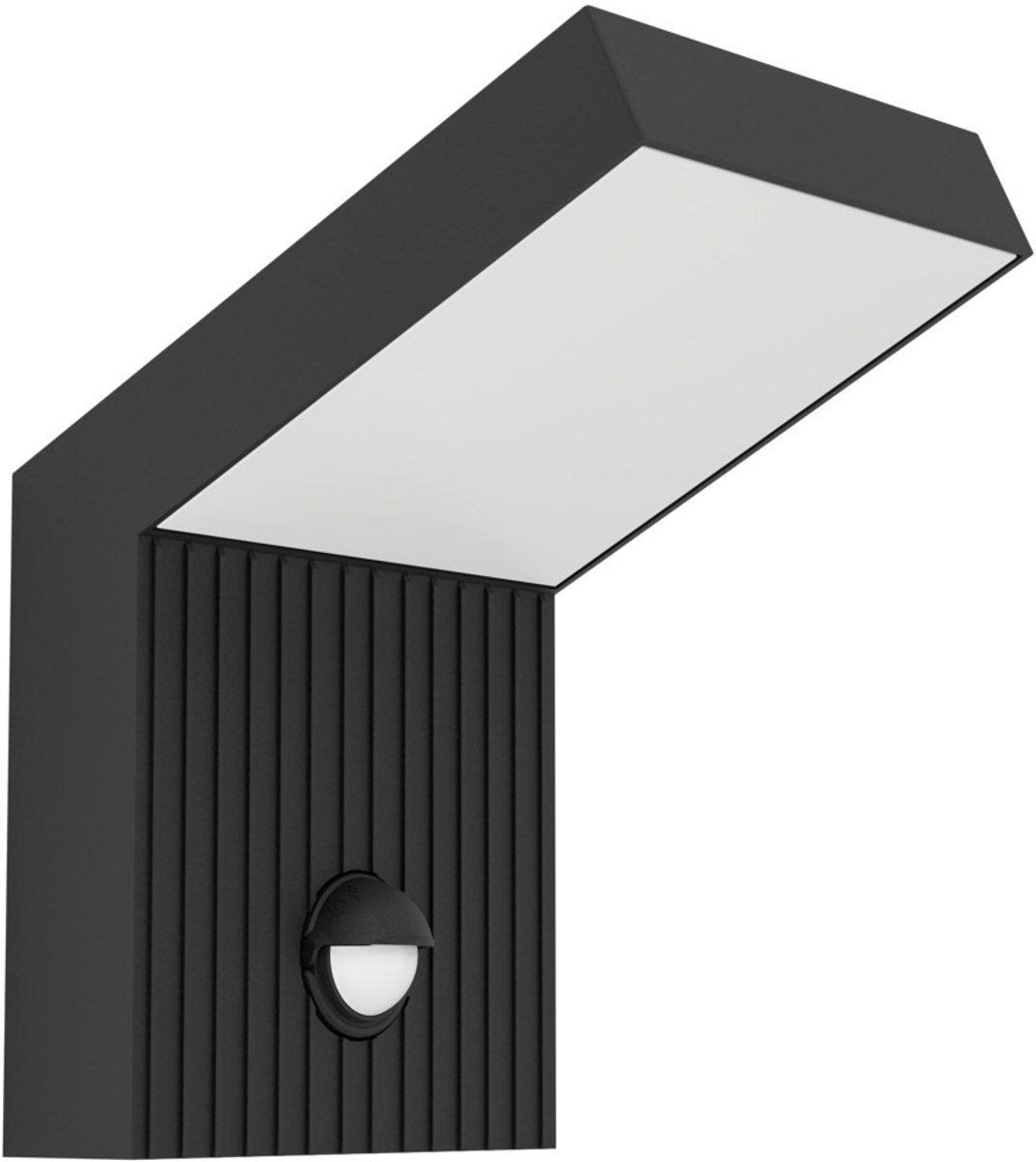 Applique d'extérieur Eglo grottazzolina - capteur - LED - 17,5 cm - couleur lait noir