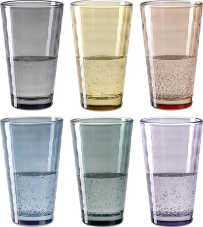 Verre à long drink Leonardo verso 300ml assorti - set 6