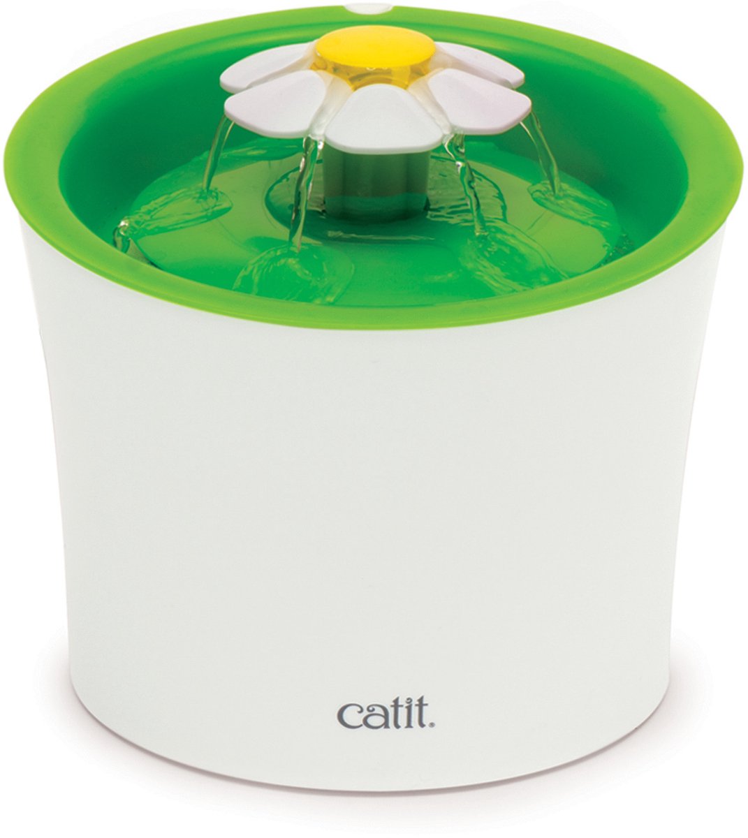 Catit abreuvoir fleur de chat - fleur senses 2.0 - blanc vert - 3 l