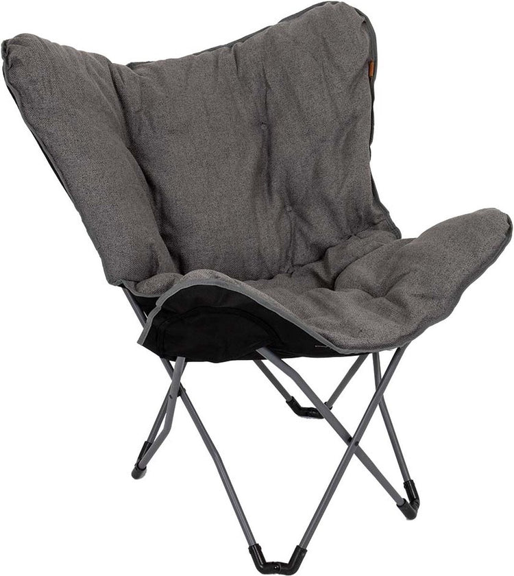 Bo-camp - urban outdoor - chaise papillon - grainger - l - nika - gris