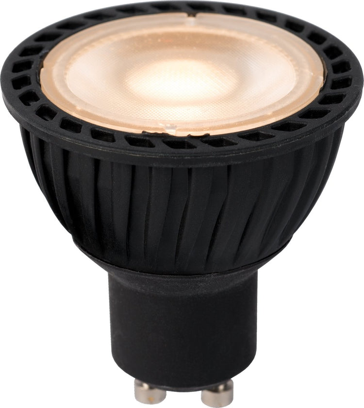 Lucide mr16 - lampe led - ø 5 cm - led - gu10 - 1x5w 2700k - capteur jour nuit - noir