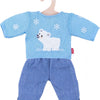 Jeans Heless Dolls avec pull d'ours polaire, 35-45 cm