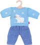 Jeans Heless Dolls avec pull d'ours polaire, 35-45 cm