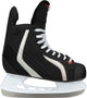 Patin de hockey sur glace Nijdam deluxe - adultes - noir gris argenté - taille 41