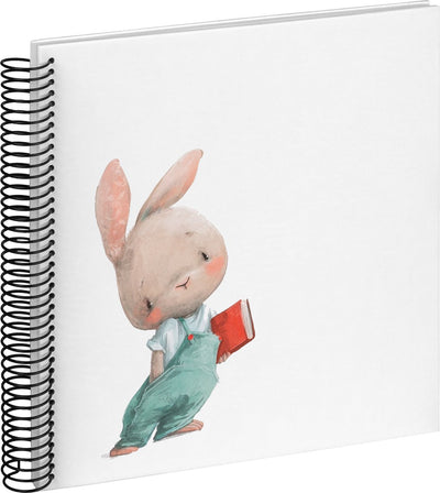 Walther sa-132 bunny nosy - album à spirale - taille 25x25 cm - homme lapin blanc