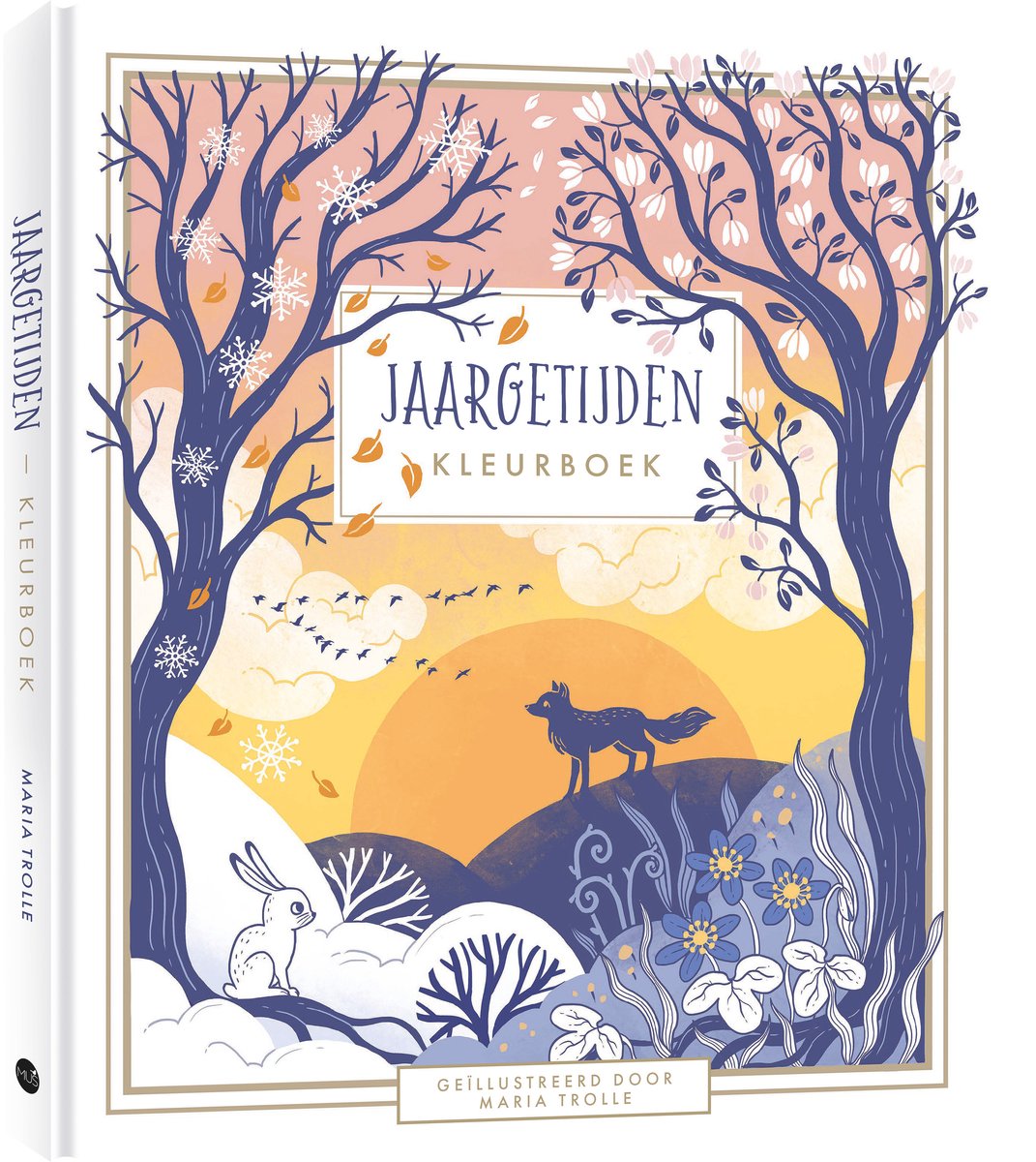 Livre de coloriage des saisons créatives Sparrow - Maria Trolle - Livre de coloriage pour adultes