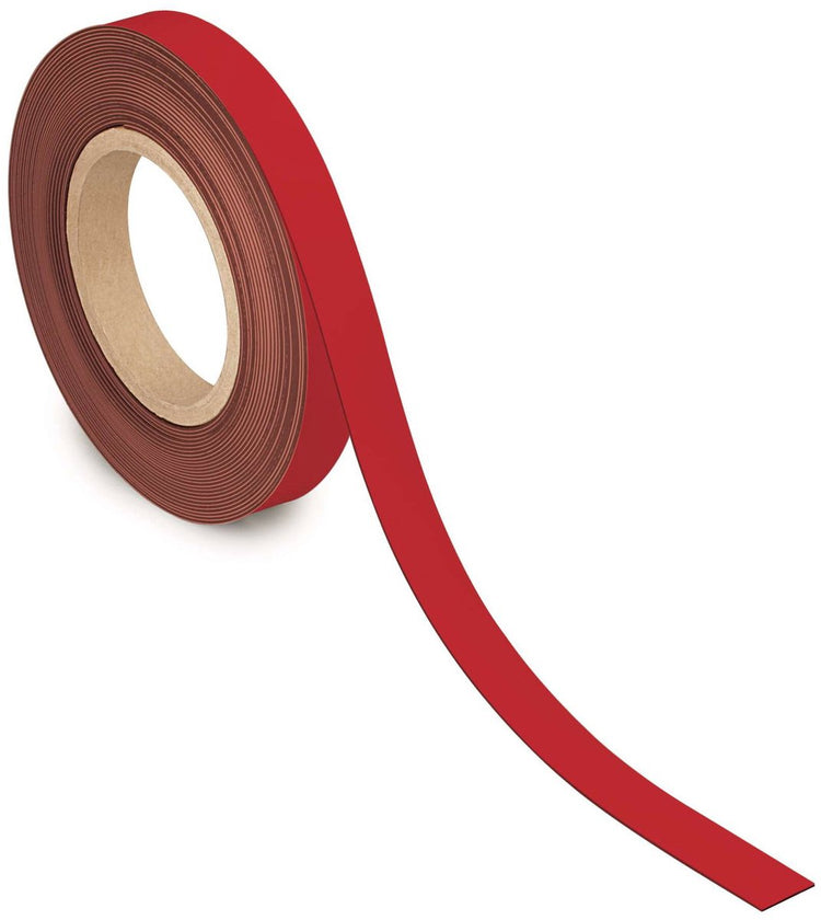 Bande magnétique Maul - rouge - métal - inscriptible - 1 pièce - 10 m x 20 mm x 1 mm