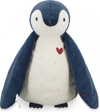 Complications Kaloo - Peluche pingouin - 50 cm. - avec un lange