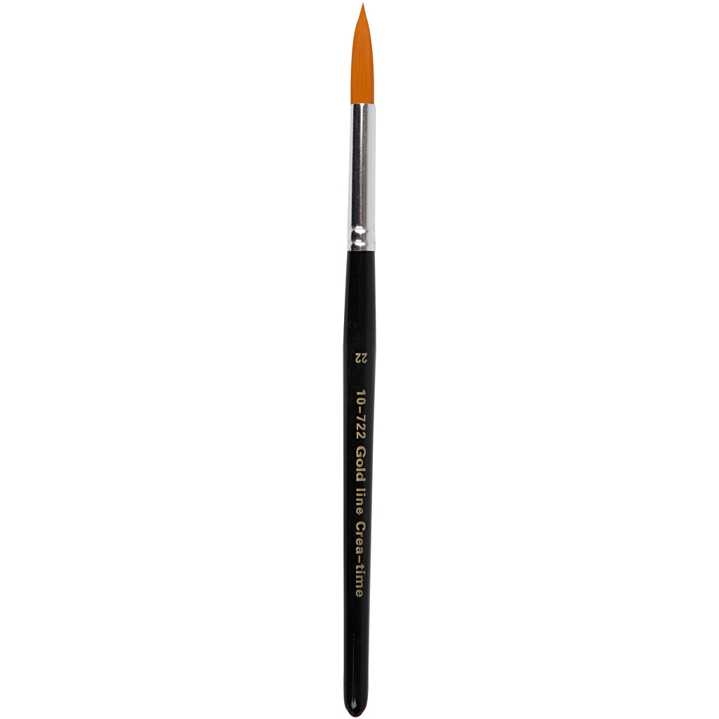 Creativ Company Gold Line Brosses, DIM 22, L: 21 cm, b: 8 mm, rond, 6 pièces 1 boîte