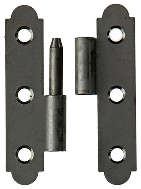 Mack 1013707 - 2 charnières espagnoles gauche inox h 80 - l 45 mm | 5 pièces