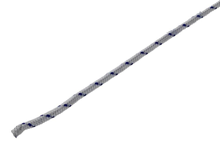 Mack 1014930 - pp tressé blanc bleu brin2mm 20m | 5 pièces