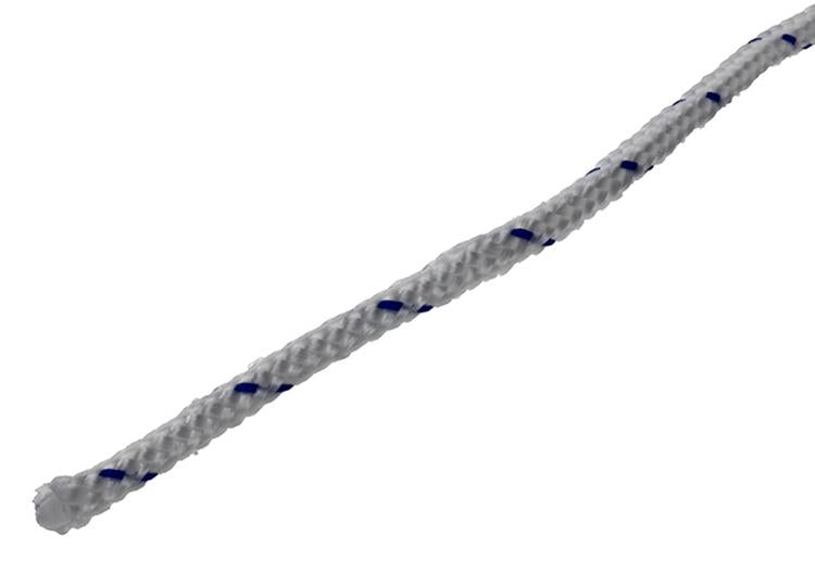 Mack 1014931 - pp tressé blanc bleu brin3mm 20m | 5 pièces