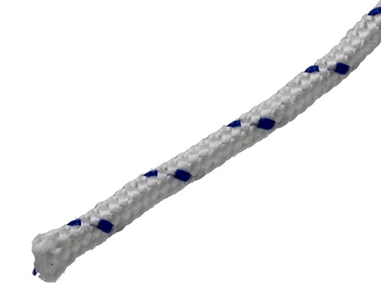 Mack 1014932 - pp tressé blanc bleu brin5mm 20m | 5 pièces