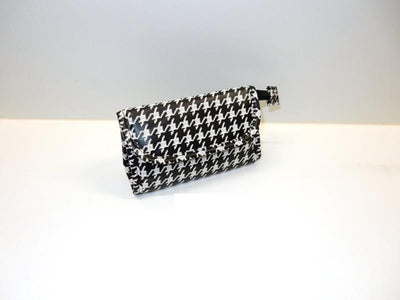 Trousse de toilette pied de poule noir et blanc