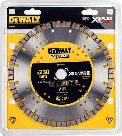 Accessoires Dewalt disque diamant à autonomie extrême, segmenté, ø230mm 22,2mm (dcs690) - dt40260-qz
