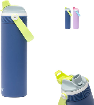 Gourde isotherme Kambukka dupla 600 ml - Bouteille d'eau 2 en 1 - 100 % étanche - Tempête électrique