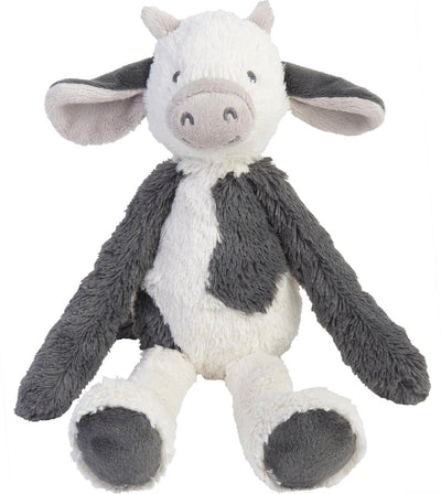 Happy horse vache casper peluche 38cm - blanc gris - peluche bébé
