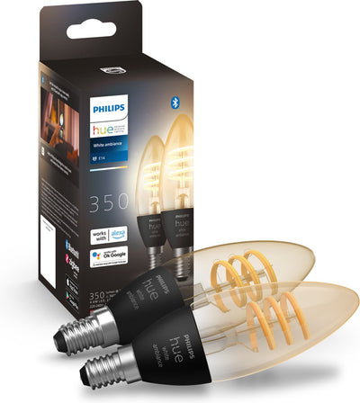 Philips Filament Candle E14 2 pack