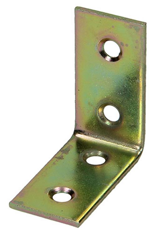 1014402 - ancrage d'angle plaqué 40x40x20x2mm | 50 pièces