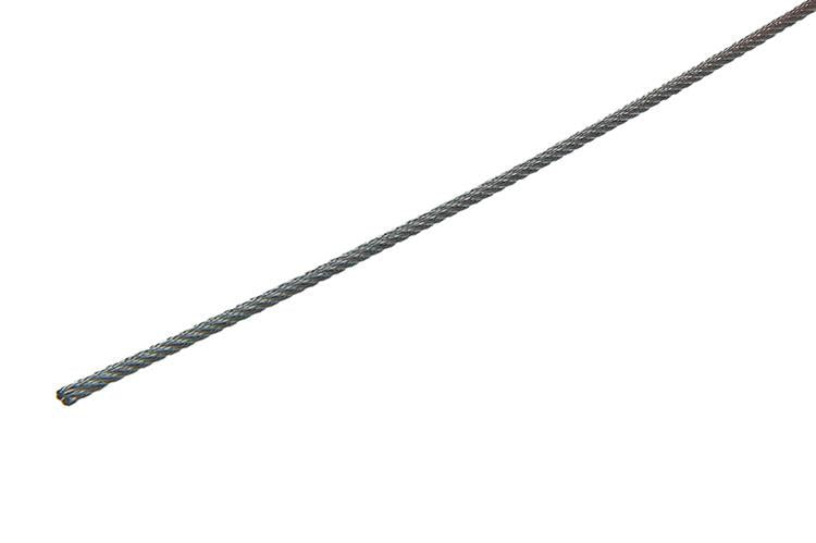 1015566 - câble en acier galvanisé 7x7 200m 2mm largeur 40 kg din en 12385-4 | 200 pièces