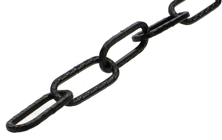 Mack 1015125 - chaîne décorative noir plat ø 3mm l 29mm 2m | 5 pièces