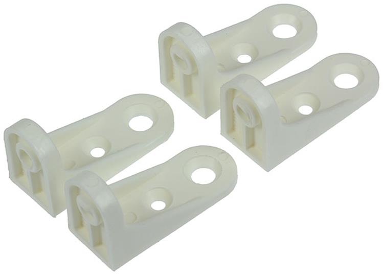 Mack 1013910 - 4 connecteurs muraux arrière blanc | 5 pièces