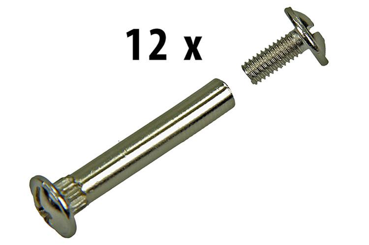 Mack 1013911 - 12 vis de raccordement d'armoire galvanisées ø 5 mm 40-50 mm | 10 pièces